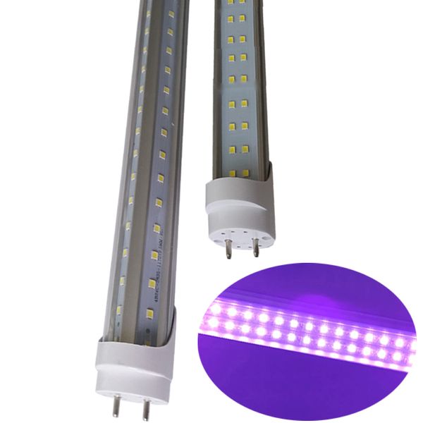 UV LED Ultraviolet UV Lampe Lumières T8 G13 Tube Luminaires 2 Broches G13 Lampe DJ UV Art/Rayons Ultraviolets Stérilisateur Colle Lumière Subzero Led UV GEL Durcissement Lampe usastar