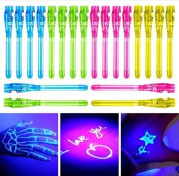 UV Licht Verdwijnen Inkt Pen Geheime Bericht Pennen Party Game Gunsten Kous Stuffers Kids Kerstmis Thanksgiving Halloween voor Jongen Meisje