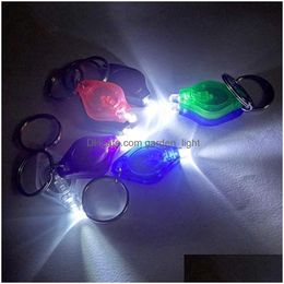 Lumières Uv Mini Porte-clés Led Lampe De Poche Promotion Cadeaux Lampe Torche Porte-clés Lumière Blanc Violet Flash Traviolet Goutte Livrer Dhkrw