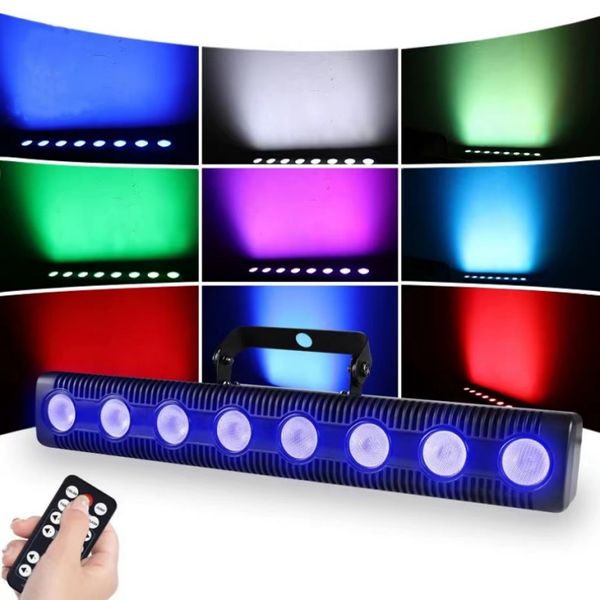 Lumières de fête sonores UV, LED stroboscopique de musique, lumières Disco DJ RGBW UV DMX512, lampe de lavage, équipement de scène DJ, mariage, noël