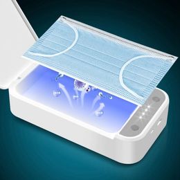 UV-sterilisatordoos, USB-oplader Smartphone-masker UV-lichtdesinfectiedoos voor telefoon Tandenborstel Make-upgereedschap Sieraden Huisdier Thuiskantoor Reizen