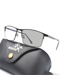 Lunettes de soleil de transition UV Lunettes de lecture progressive pochromiques hommes Points multifocaux pour lecteur près de la dioptrice de loin FML4644856