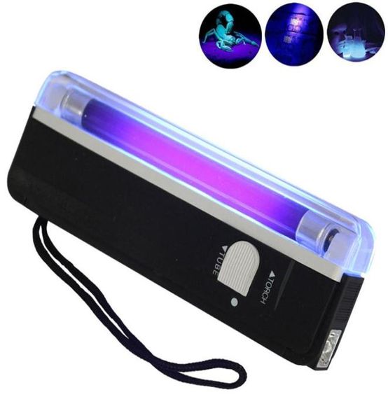 Linterna de luz negra UV UV linterna LED portátil mini luz de trabajo portátil lámpara de identificación de producto Black2429638