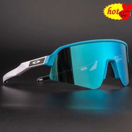UV400 Cycling Sunglasses Eyewear Sports extérieur verres d'équitation Gogle polarisés avec des hommes pour les hommes O9465 9208