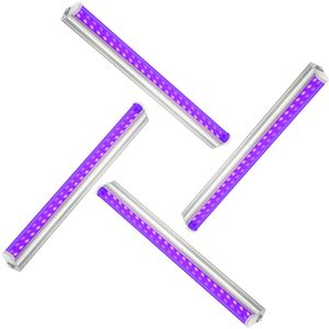 UVA Lights T5 Tube intégré UVA Blacklight Lamps 1ft 2ft 3ft 4ft 5ft Lighting Ultra Violet LED Flood Light for Dance Party Blacklight Fishings Curing Bodys oemled