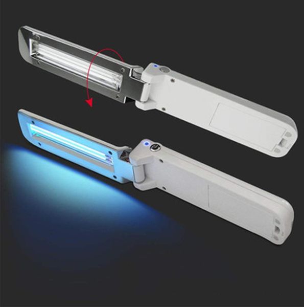 Lampe de désinfection ultraviolette UVC Mini désinfectant portatif Lumières de stérilisation UV Baguette de voyage Lampe de poche UV Toilette domestique C2785468