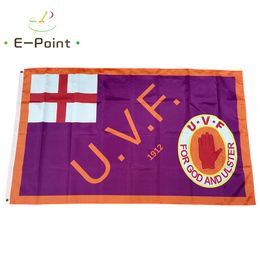 UVF For God And Ulster Flag 3 * 5ft (90cm * 150cm) Drapeaux en polyester Bannière décoration volant maison jardin Cadeaux de fête