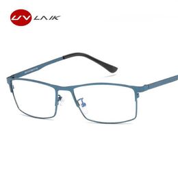 UVLAIK Heren Optische Brillen Frames Blauw Licht Filter Lens Bril Gaming Computer Bril Klassieke Bussiness Brillen Frames265K