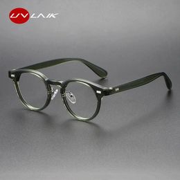 UVLAIK Trendy TR90 Brilmontuur Vrouwen Mannen Art Retro Bijziendheid Optische Mannelijke Vrouwelijke Transparante Lens Brillen 240313