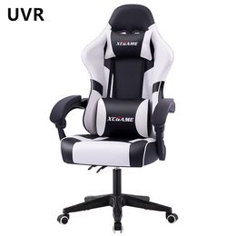 UVR Gaming Chair Home Simple Computer Chair Langen met voetliftstoel Internet Cafe Racing Chair Conference Chair