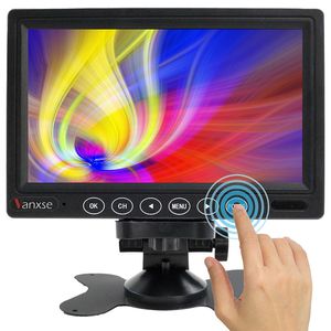 UvUsee de 7 pulgadas Small HDMI Monitor 1080p Portable IPS Monitor 1024x600 altavoz incorporado HDMI VGA AV Entrada para la cámara CCTV del juego de PC