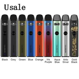 Uwell Caliburn A2 Pod Kit met 520mAh Ingebouwde batterij 2ml Cartridge 0.9ohm UN2 Meshed Coil 15W Zichtbaar venster Vape-apparaat 100% authentiek