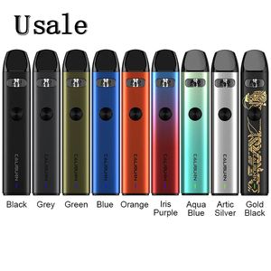 Uwell Caliburn A2 Pod Kit with 520mAh Built-in Battery 2ml Cartridge 0.9ohm UN2 Meshed Coil 15W Visible Window Vape Device 100% Authentic
