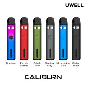 Uwell Caliburn G2 Pod Kit 750mAh Battery 18W with 2ml Cartridge Caliburn G/G2 Meshed-H 1.2ohm / 0.8ohm Coil Vaping E-cigarette Vaporizer Authentic