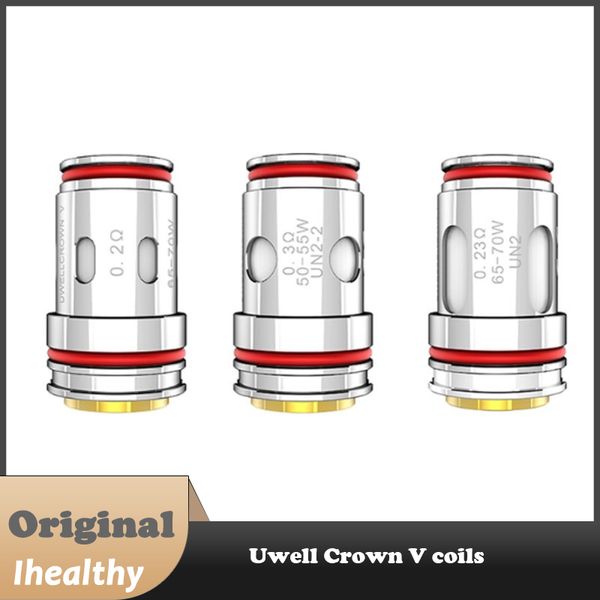 Bobines Uwell Crown V UN2 0,23 ohm à maille unique UN2-2/3 0,3 ohm bobine à double maille pour réservoir Uwell Crown 5