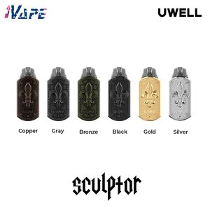 Uwell Sculptor Pod Kit 370mAh batterie Vape 1.6ml sculpteur Pod-cartouche Meshed-H 1.2ohm vaporisateur de cigarette électronique