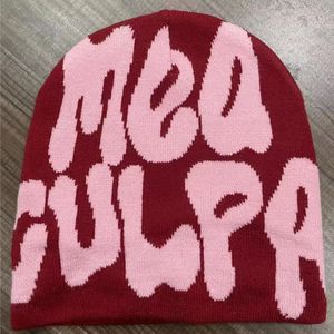 uxury hoeden ontwerpers vrouwen roze y2k muts voor mannen mea culpas fashion casual herfst winter warmte casquette kerstdag cadeau liefhebbers gebreide muts zacht q70