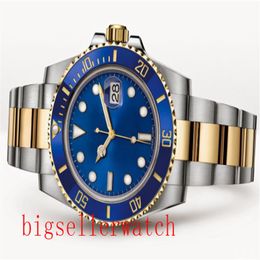 Uxury Mens Watche hoogwaardige doos blauwe keramische ringblauwe wijzerplaat 40 mm 16613 roestvrij staal Azië 2813 Mechanische automatische heren Wat239K