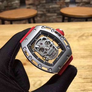 Uxury Watch Date 2022 Skull Richa Milles RM052 MENS Automatisch mechanisch horloge uitgehold gepersonaliseerde lumineuze tape Grote waterdichte getij