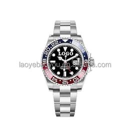 Reloj de lujo Fecha Gmt factor limpio lujo 904L acero 5A movimiento Cristal de zafiro para hombres olexables es