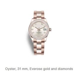 Uxury Watch Date GMT Diamonds Woman Kijk voor Date Just Automatische mechanische horloges 31 mm luxe merk Clock waterdicht Zegarek Damski