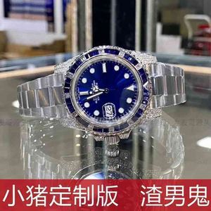 Uxury Watch Date Luxury Designer kijkt Luo hetzelfde SCUM Men's Blue Water Ghost Green Volledig automatisch mechanisch zwart