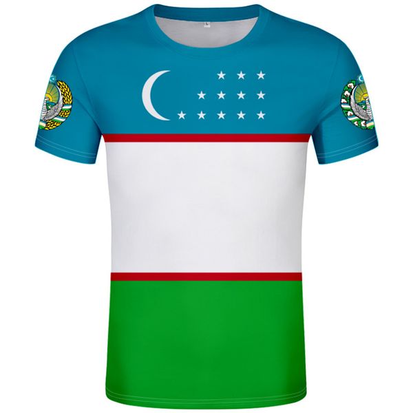 OUZBÉKISTAN t-shirt bricolage gratuit sur mesure nom numéro uzb T-Shirt nation drapeau uz ozbekiston ouzbek pays texte impression photo vêtements