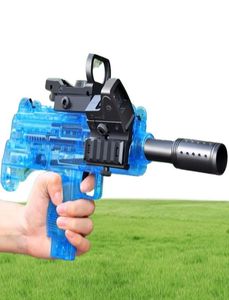 Uzi Blaster Manual Soft Bullet Subsachine Plastic Gun Toy avec des balles pour enfants Adults Boys Outdoor Games PropS4171024