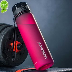 UZSPACE Water Bottle High cost performance Portable Leak-proof Outdoor Tour Sport shaker Drink Tritan Plastic Bottle 500/1000ml