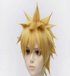 Uzumaki naruto court blonde de mode blonde coiffure coiffure01235674213