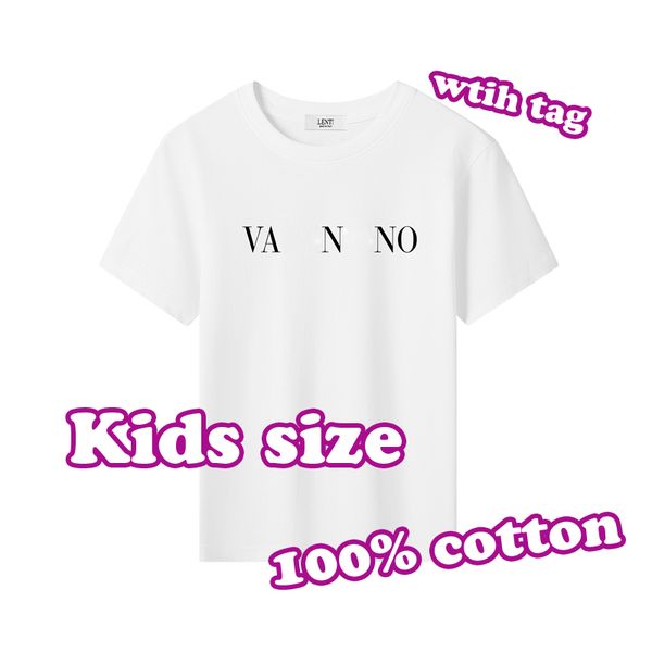 V marque T-shirts pour enfants coton garçon fille vêtements de luxe Designer enfants T-shirts VAL Designers vêtements pour bébés enfants costume T-shirts imprimés