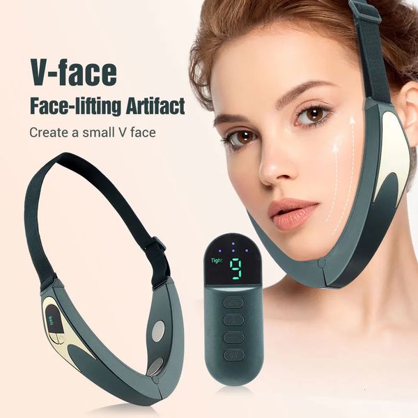 V Face Machine Electric VLine Up Lift Belt Masaje 6 modos Levantamiento de la piel Dispositivo de belleza reafirmante Reductor de barbilla doble 240106