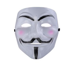 V pour Vendetta Mask Anonymous Guy Fawkes Fancy Cool Costume Cosplay Mask pour les fêtes Carnivals Une taille s'adapte à la plupart des adolescents aux adultes4405482