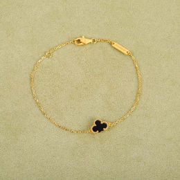V Gold Material Mini Flower Bracelet avec coquille de nature et Agate Malachite pour femmes Bijoux de mariage Gift Web114