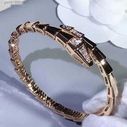 v Vergulde Mijin Bone Armband Kop en Staart Diamanten Handgemaakte Inlay High End Luxe Goede Kwaliteit Mode
