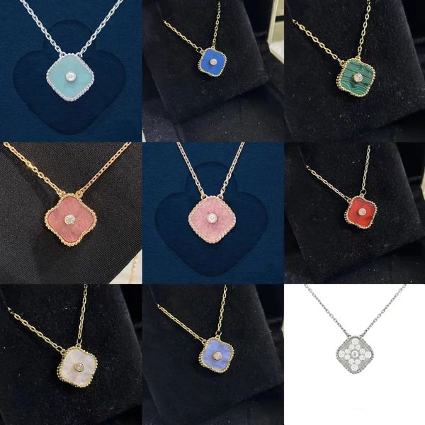 V Jewelry Designer – collier classique avec pendentif en diamant, 4/collier trèfle à quatre feuilles, cadeau d'anniversaire avec emballage en boîte-cadeau