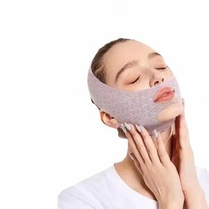 V-lijn hijsmasker V Shaper elastische kinwang afslankbandage Face Lift Slee-masker Anti-rimpelband Band Schoonheid Gezondheid C2M9 #
