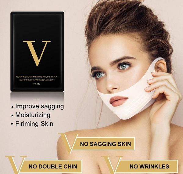 V Line Mask 4d Face Lifting Miracle Masques amincissants en forme de V Double réducteur de menton Lift Patch Outil raffermissant