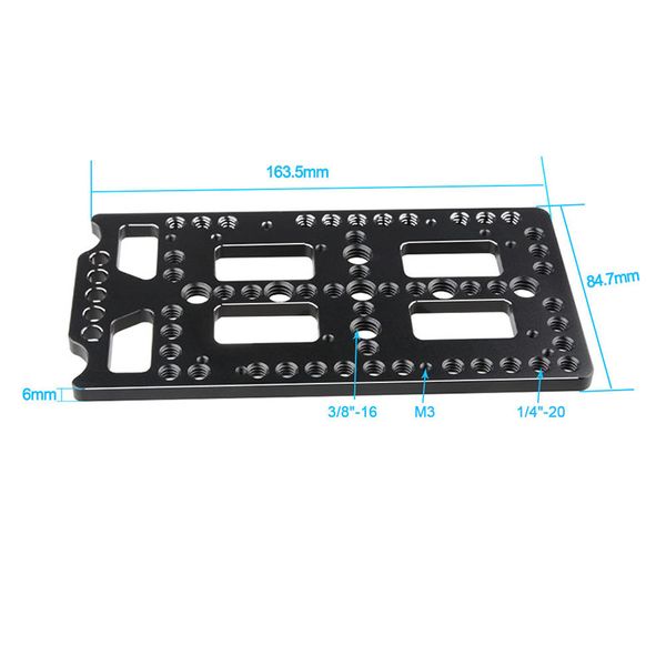 Freeshipping V Lock Montaje de la fuente de alimentación de la placa de queso fresco con una abrazadera de varilla de 15 mm para el sistema RAILBLOCK RDSL RIP C1524