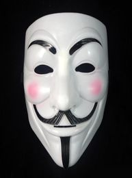 V Mask Masquerade Masks For Vendetta Anoniem Valentine Ball Party Decoratie Volledig gezicht Halloween Super enge feestmasker 1620cm1530715