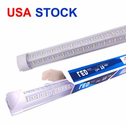 V-vormige 8ft LED Daytime Shop Licht T8 Tube geïntegreerde buizen Dubbele zijden LED Fluorescerende lichten AC85-277V LED Dubbelbollen AC85-265V