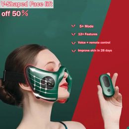V-vormige gezichtsmassager Lift en draai kauwspieren onderkaak Gewichtsverliesinstrument Gezichtsverzorging Potherapie Masajeador 240320