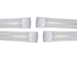 V-vormige integratie T8 LED-buis 2400mm 4 5 6 8 FT Feet Fluorescentielamp 8FT 4FT Lichtbuizen Koeler Deurverlichting 25 Pack Usalight