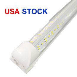 Tubos de luz LED en forma de V 4ft 5ft 8ft LED Daytime Shop Tube T8 72W 144W Bombillas de doble cara Tiendas Iluminación Bombilla 85-265V