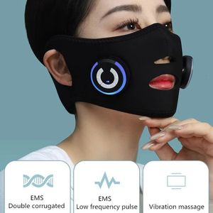 V-vormige Dunne Gezicht Afslanken Wangmasker Stimulator Elektrische Lifting Machine V-Lijn Lift Up Bandage Therapie Apparaat 240201