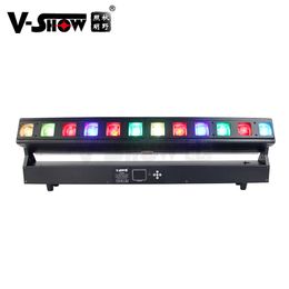 Barra de luz LED móvil V-show 12*40W RGBW 4 en 1 con lavado con haz de zoom para eventos, espectáculos de conciertos de DJ