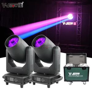 V-Show 2 piezas con flycase Pioneer 300W Beam Luz de cabeza móvil con abrazadera plegable - MSD Silver 300 LL 14r Sharpy Stage Moving Head DMX Stage Party Lights para Show DJ Disco Bar