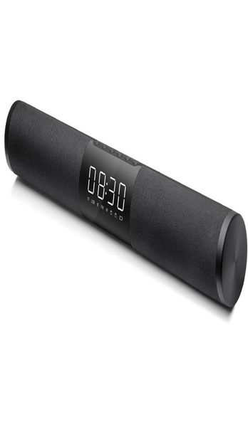 V01 Barra de sonido altavoz inalámbrico bluetooth con reloj 20W doble bocina graves pesados envolvente estéreo Altavoz de alta calidad para TV iphone 6448669