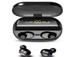 V11 TWS Betooth Headphone 4000mAH Affichage LED Écouteur V50 V50 V50 9D Écouteurs imperméables stéréo avec microphone72378014734501