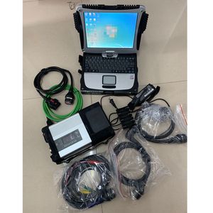 V12.2023 outil de diagnostic de réparation automobile MB Star SD C5 outils de Diagnostic de voiture SSD Connect hardbook CF19 I5 ordinateur portable d'occasion
